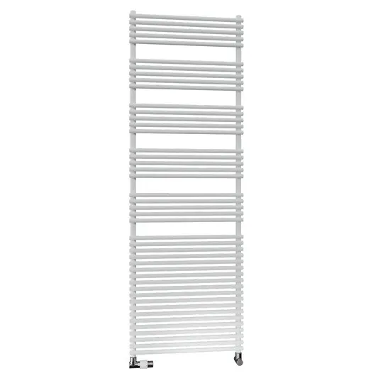 Arbonia Bagnotherm zweilagig H: 1.800 B: 450mm, weiß RAL9016, Anschlussbild 68/86 unten seitlich E3N201800452XXA