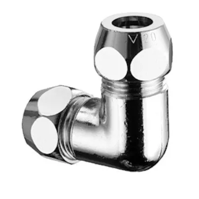 Schell Winkel-Doppel-Verschraubung 3/8''AGx3/8''AG, d:8, chrom 064450699